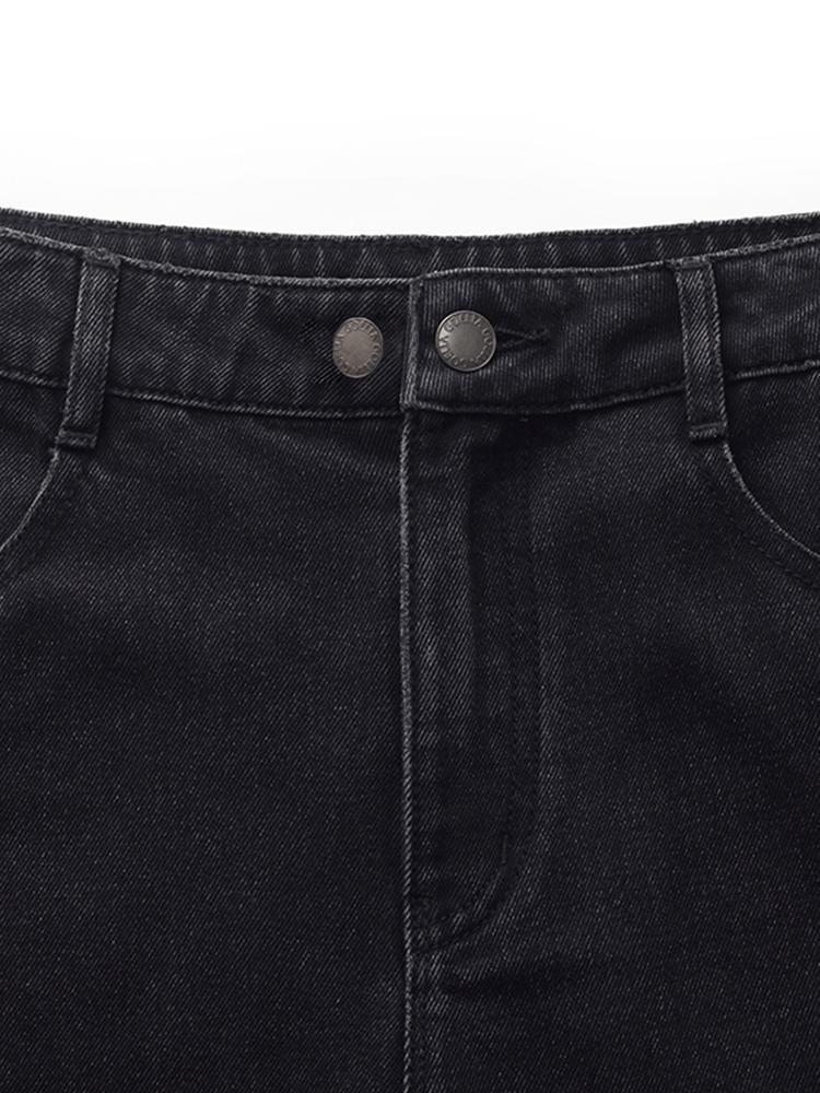 Denim Adjustable Waist Women Palazzo Jeans Product Image