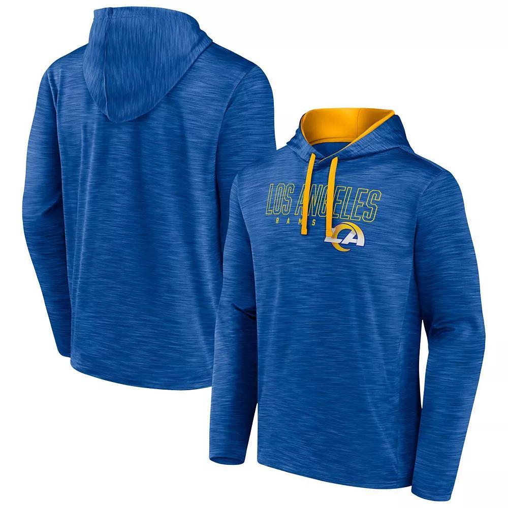 Men's Fanatics Branded Heather Powder Blue Los Angeles Chargers Hook and Ladder Pullover Hoodie, Size: 4XL, Team Product Image