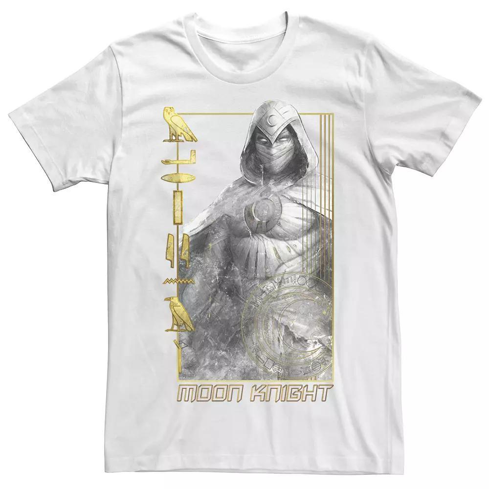 Men's Marvel Moon Knight Moon Is Bright Glyphs Tee, Size: Small, White Product Image