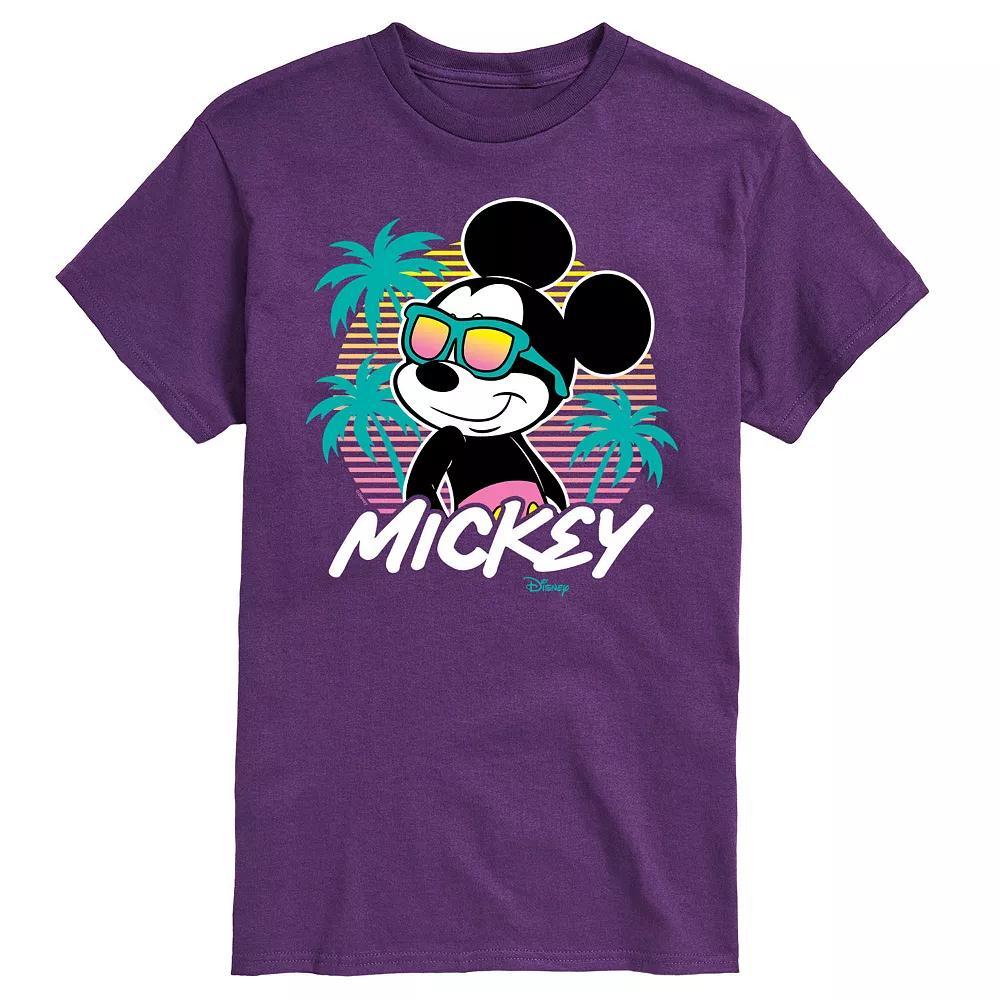 Disney's Mickey Mouse Men's Sunset Shades Graphic Tee, Size: Small, Blue Product Image