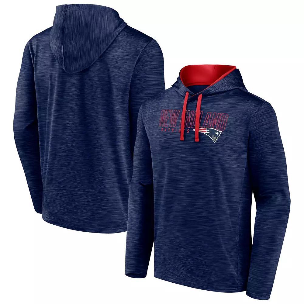 Men's Fanatics Branded Heather Navy New England Patriots Hook and Ladder Pullover Hoodie, Size: 2XL, Blue Product Image