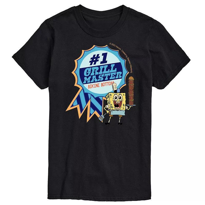 Big & Tall SpongeBob SquarePants Grill Master Blue Ribbon Graphic Tee, Mens Product Image