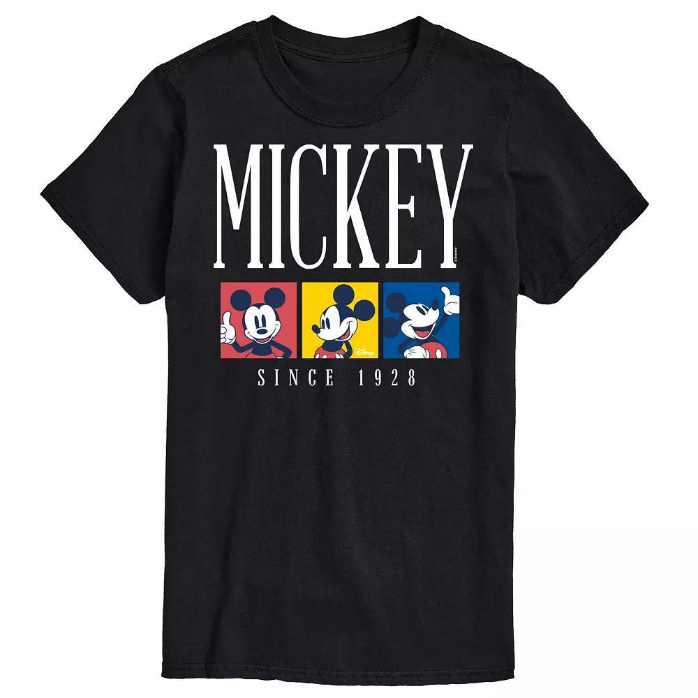 Disney's Mickey Mouse Big & Tall Color Block Graphic Tee, Men's, Size: XXL Tall, Black Product Image