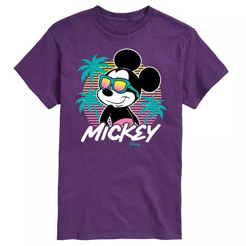 Disney's Mickey Mouse Men's Sunset Shades Graphic Tee, Size: Small, Blue Product Image