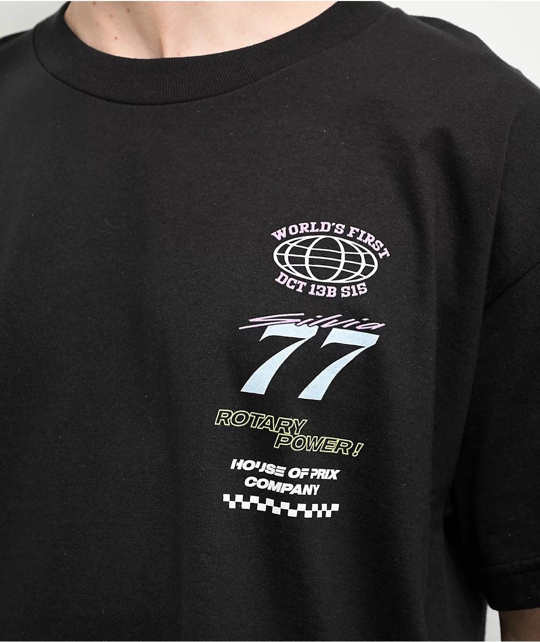 House Of Prix S15 Rotary Power Black T-Shirt Product Image