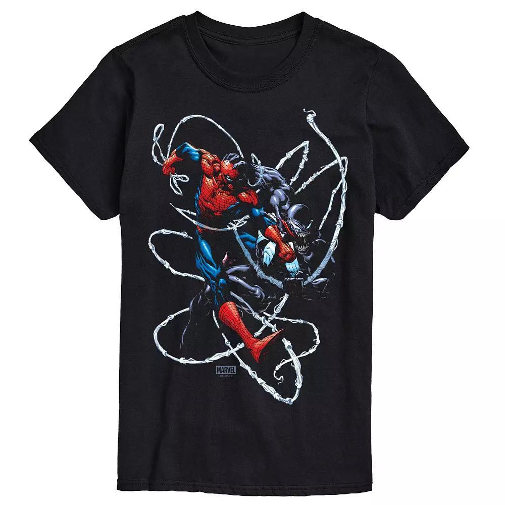 Mens Marvel Venom Vs Spider-Man Portrait Graphic Tee Product Image