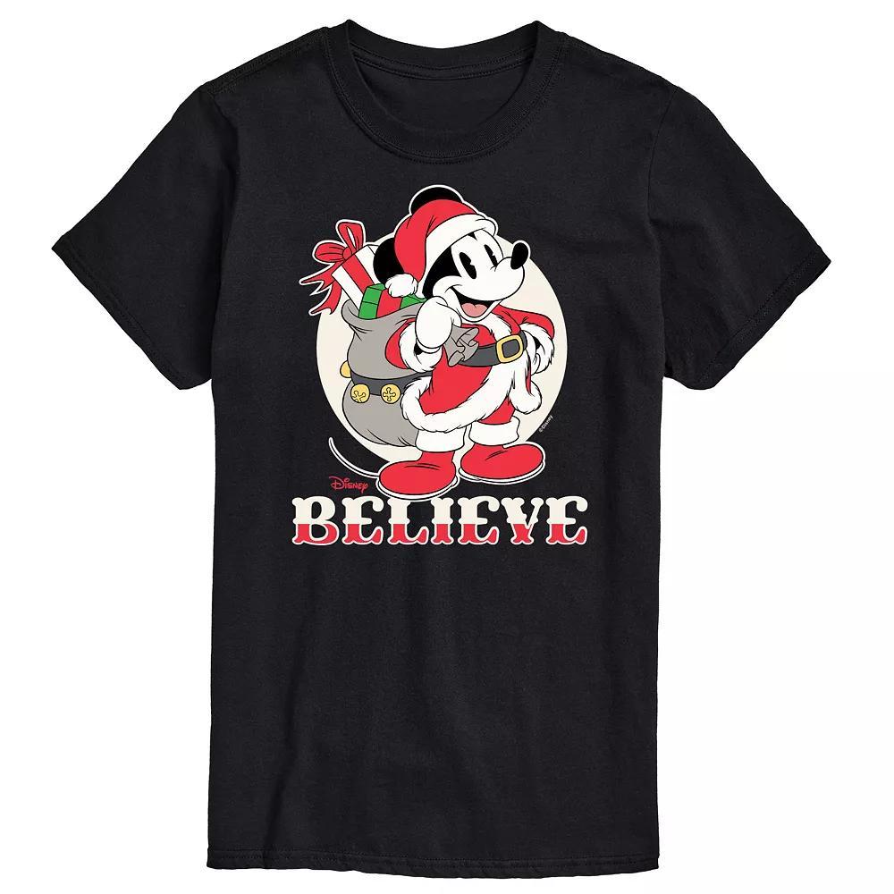 Disney's Mickey Mouse Men's Believe Graphic Tee, Size: Large, Black Product Image