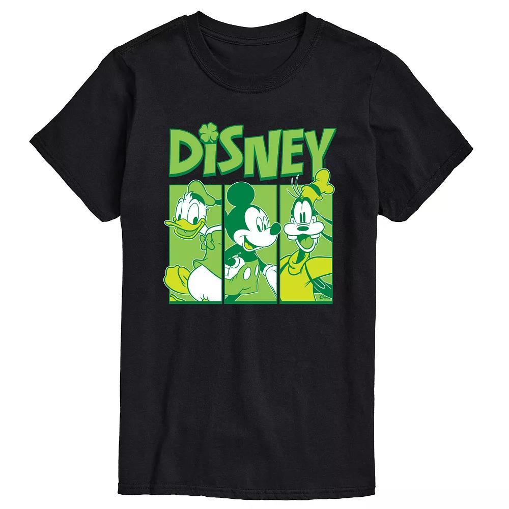 Disneys Mickey Mouse & Friends Mens Shamrock Grid Graphic Tee Product Image