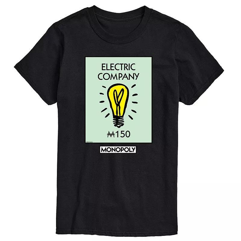 Big & Tall Monopoly Electric Company Graphic Tee, Mens Product Image