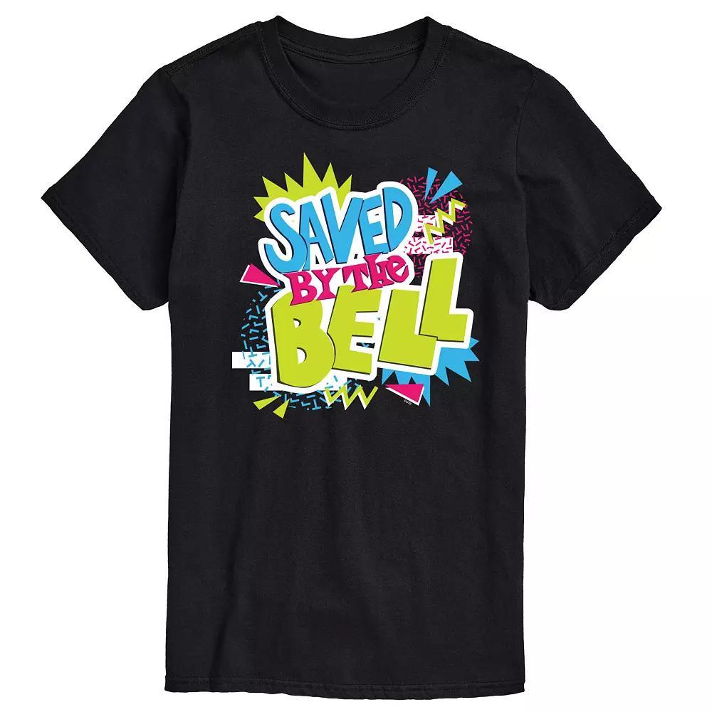 Mens Saved By The Bell Tee Graphic Tee Blue Product Image