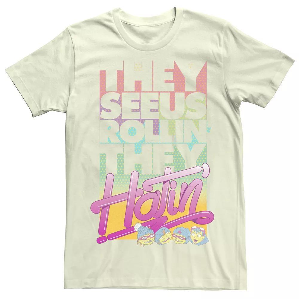 Men's Rocket Power See Us Rollin' Retro Group Tee, Size: Medium, Natural Product Image