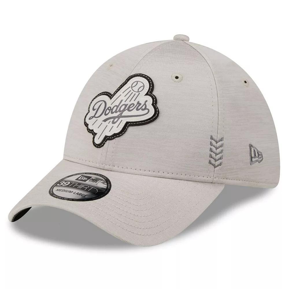 Men's New Era  Cream Los Angeles Dodgers 2024 Clubhouse 39THIRTY Flex Fit Hat, Size: Large/XL, Beige Product Image