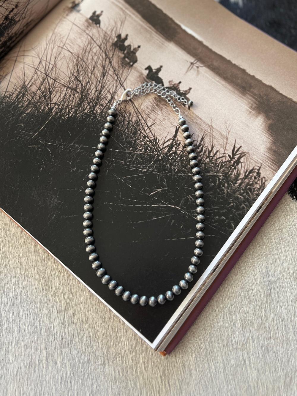 Navajo Inspired 8mm Beaded Necklace Product Image