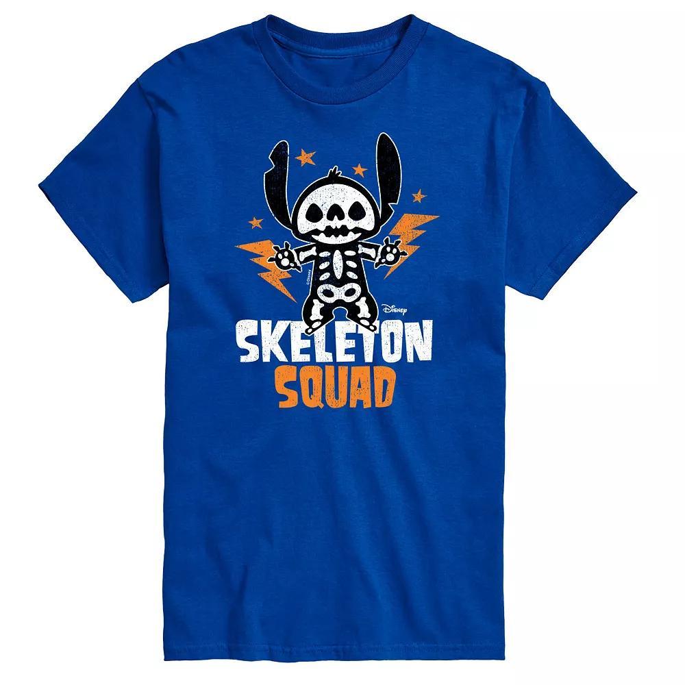 Disneys Lilo & Stitch Big & Tall Skeleton Squad Graphic Tee, Mens Product Image
