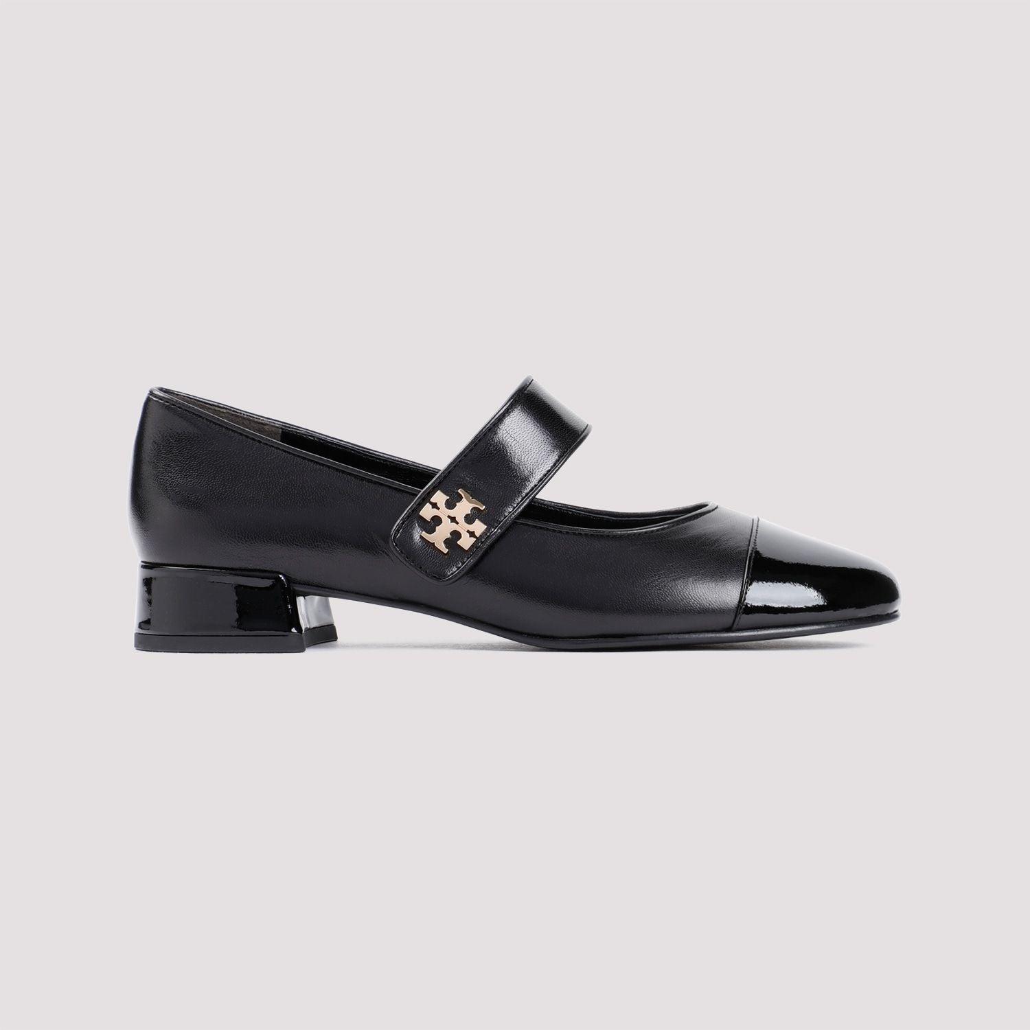 TORY BURCH Cap-toe Mary Jane Heel Ballet 25mm In  Perfect Black Product Image