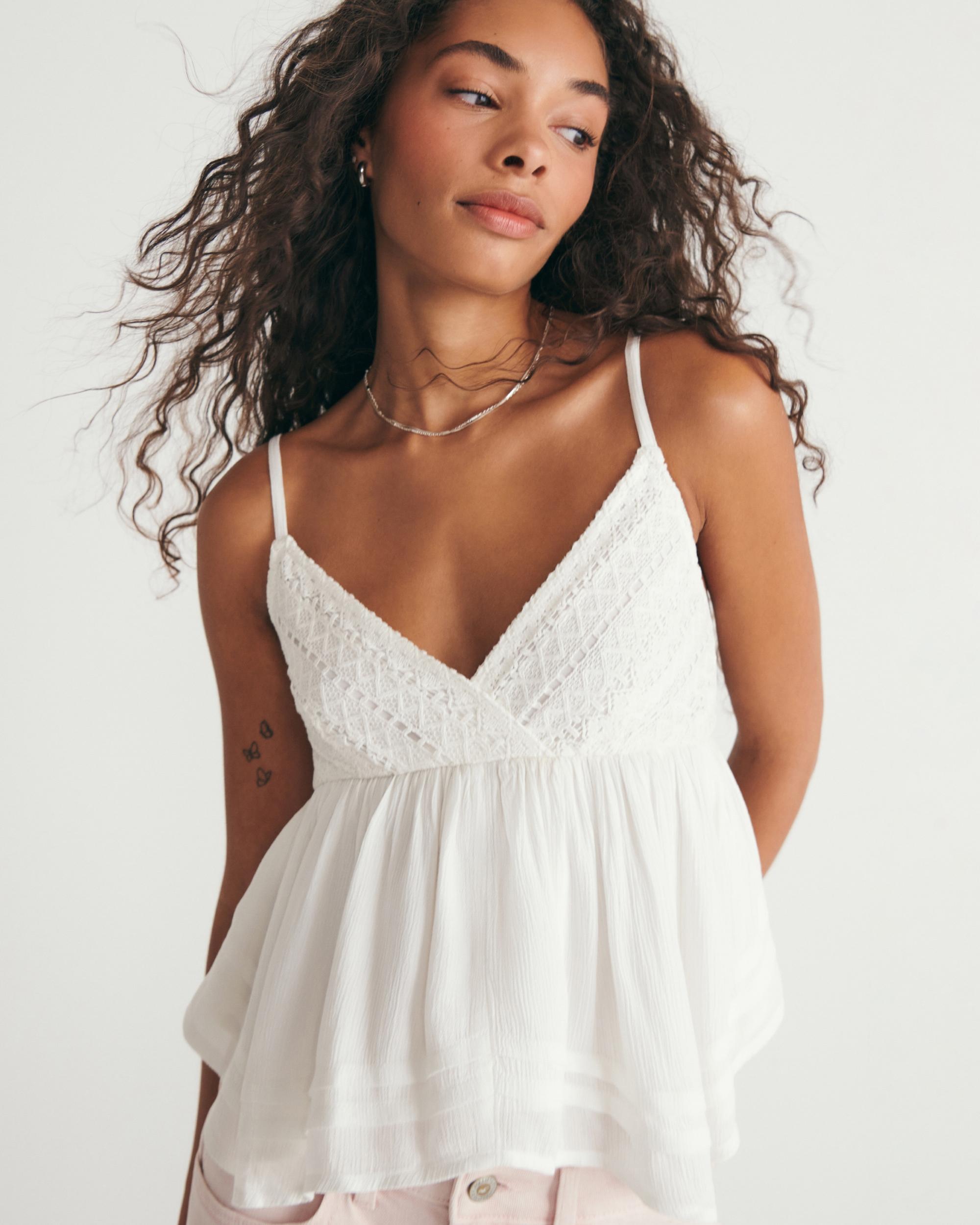 Lace Bust Babydoll Top Product Image