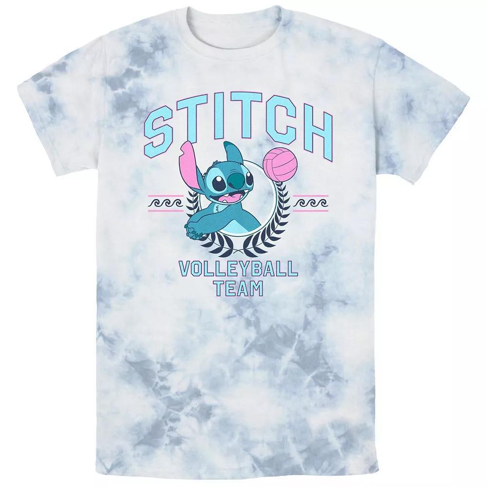 Disney's Lilo & Stitch Volleyball Team Bombard Wash Men's Graphic Tee, Size: Medium, Whiteblue Product Image