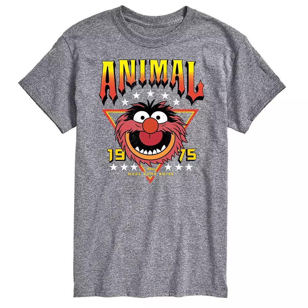 Disney's Men's The Muppets Animal Band Tee, Size: XL Tall, Black Product Image