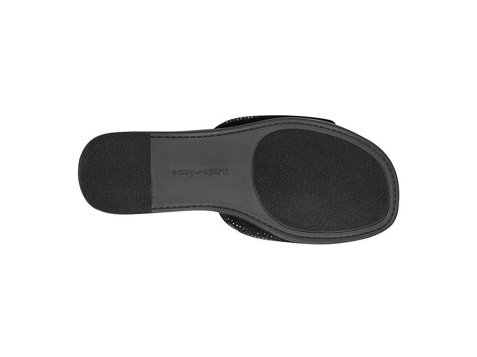 Easy Spirit Torin Jeweled Women's One Band Slide Sandals, Size: 8, Black Product Image