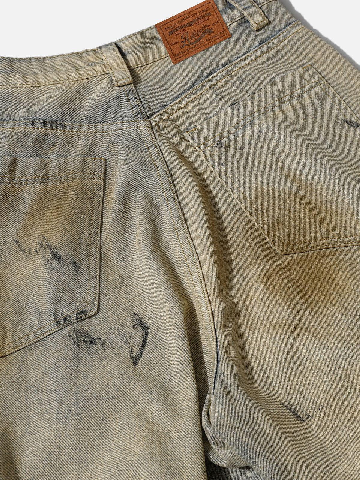Aelfric Eden Mud Dyeing Baggy Jeans Product Image