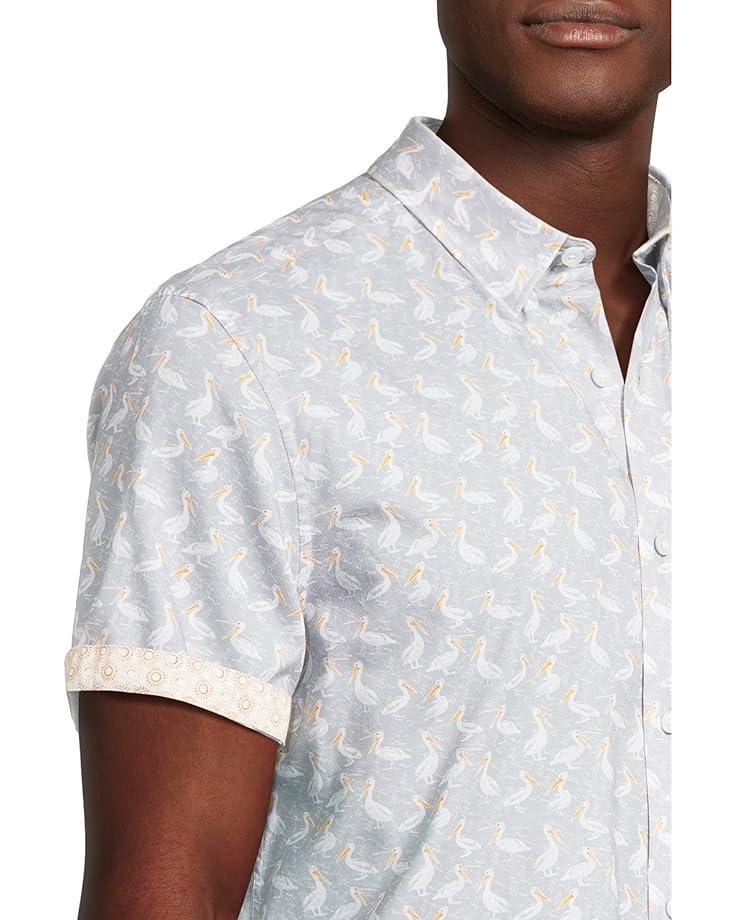 Short Sleeve Diamond Print Shirt Product Image