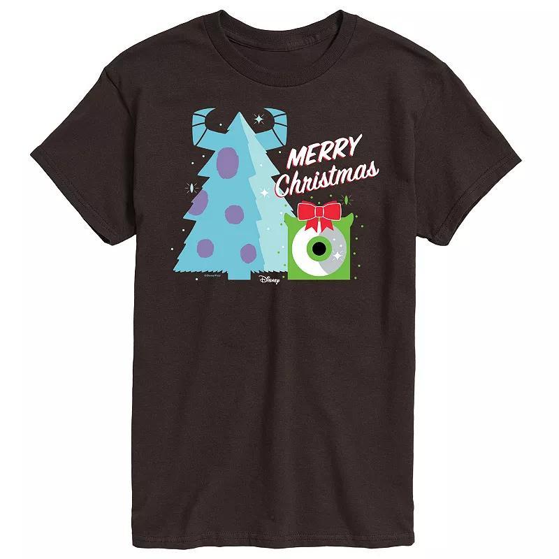 Disney / Pixars Monsters Inc Big & Tall Merry Christmas Graphic Tee, Mens Product Image