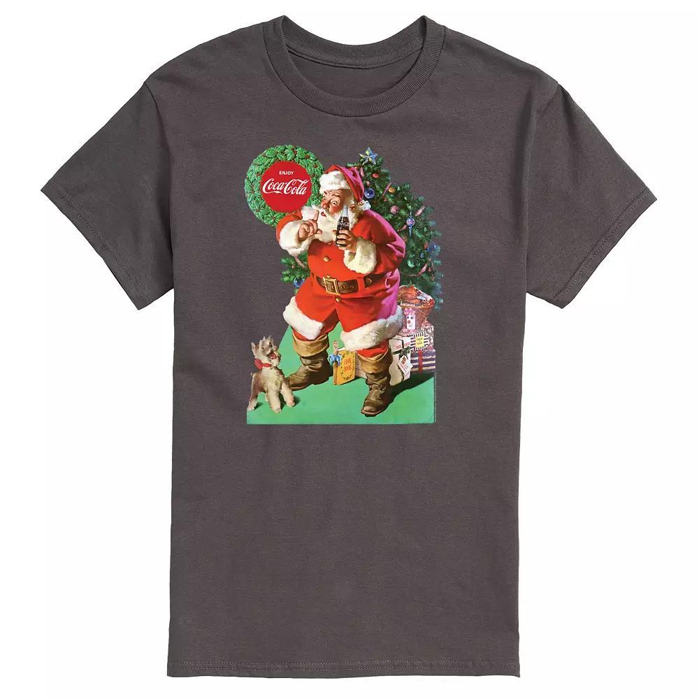 Mens CocaCola Vintage Santa With Dog Tee Product Image