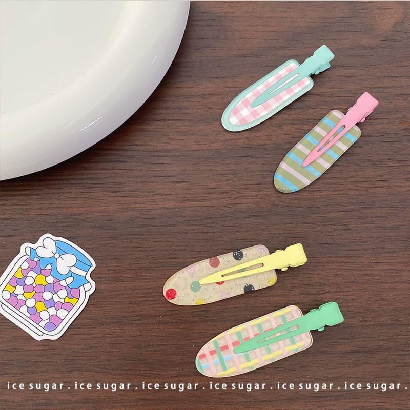 Patterned Hair Clip Set Product Image