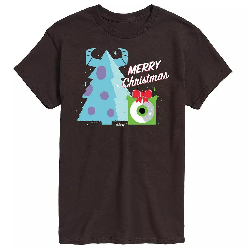 Disney / Pixars Monsters Inc Big & Tall Merry Christmas Graphic Tee, Mens Product Image