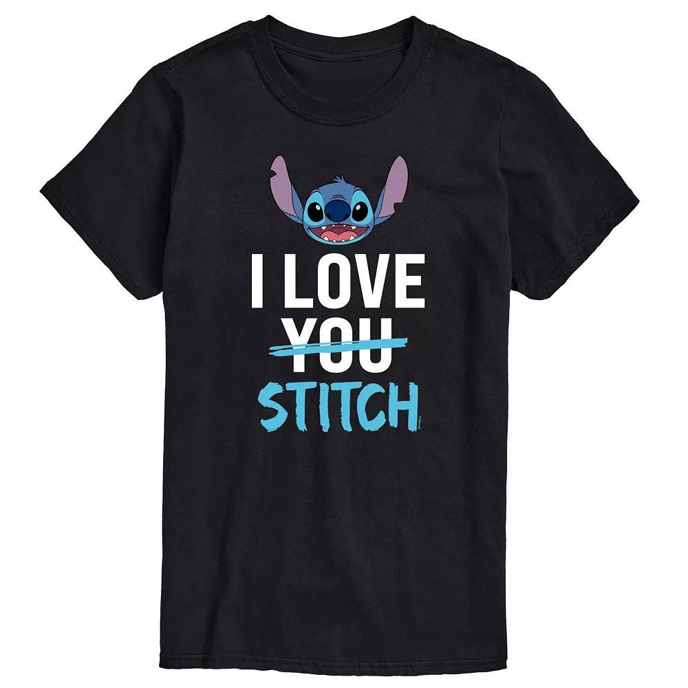 Disneys Lilo & Stitch Big & Tall I Love Stitch Big & Tall Graphic Tee, Mens Product Image