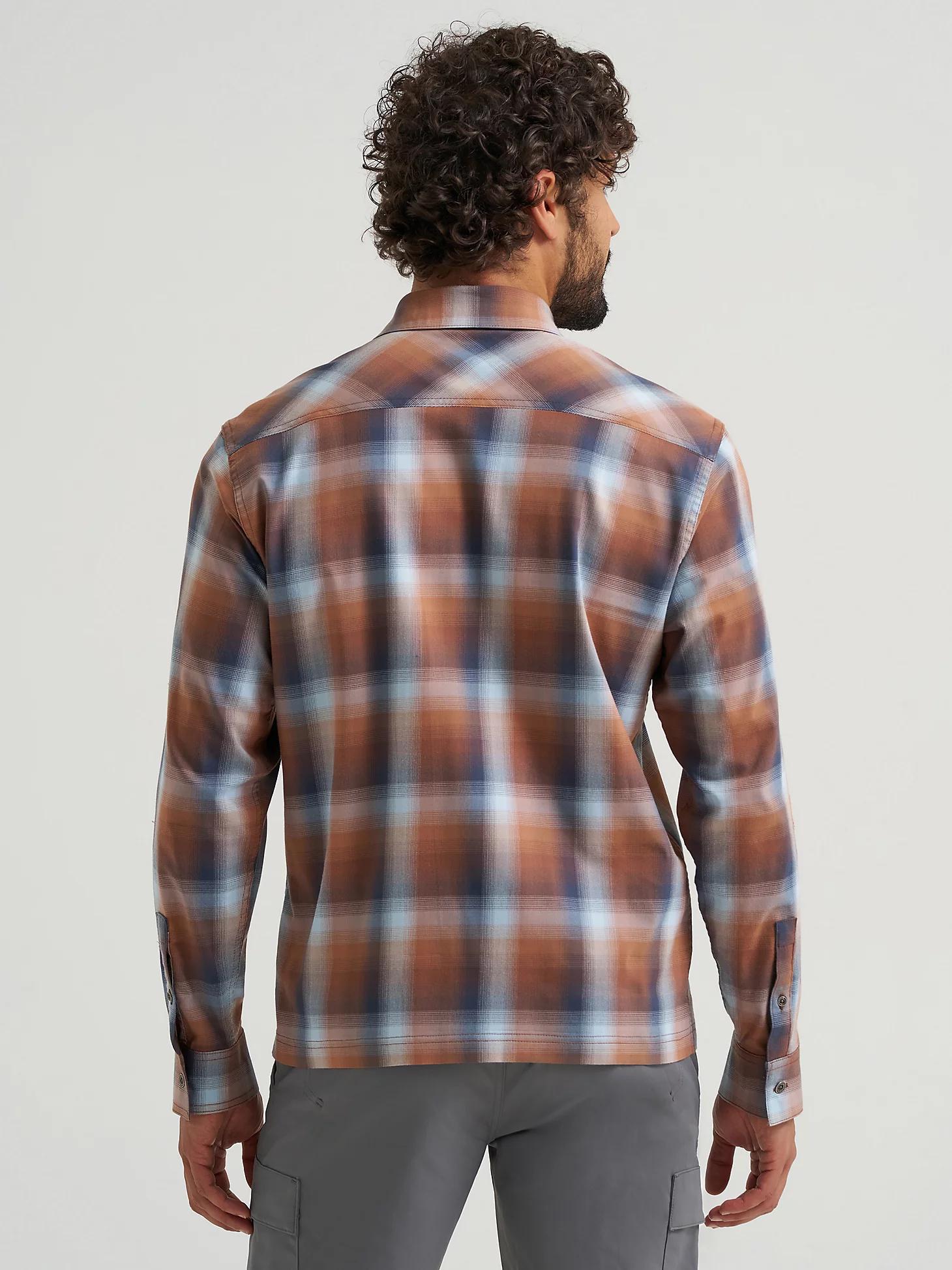 Men's Outdoor Stretch Plaid Shirt | Men's SHIRTS | Wrangler® Product Image