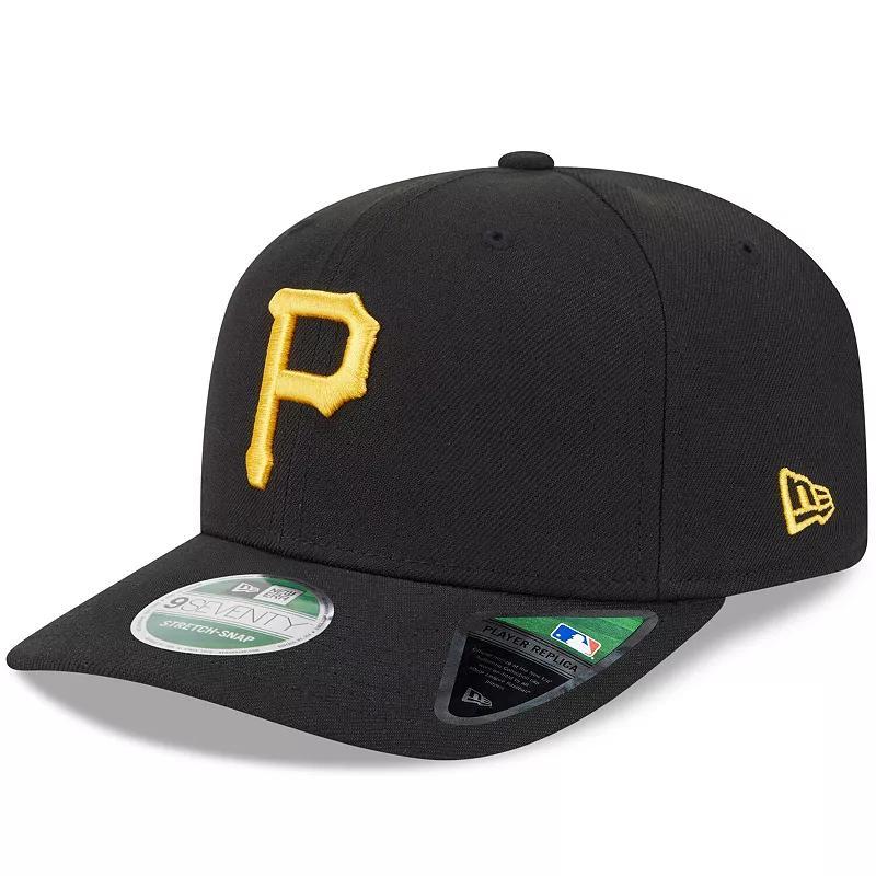 Men's New Era  Black Pittsburgh Pirates Player Replica 9SEVENTY Adjustable Hat Product Image