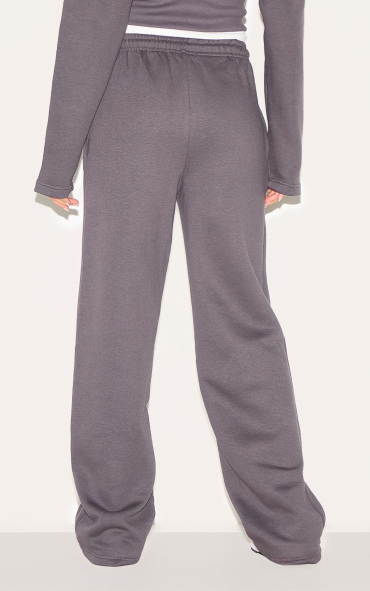 Charcoal Seam Detail Straight Leg Sweatpants Product Image