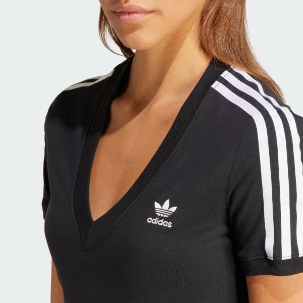 Adicolor 3-Stripes V-Neck Slim Tee Product Image