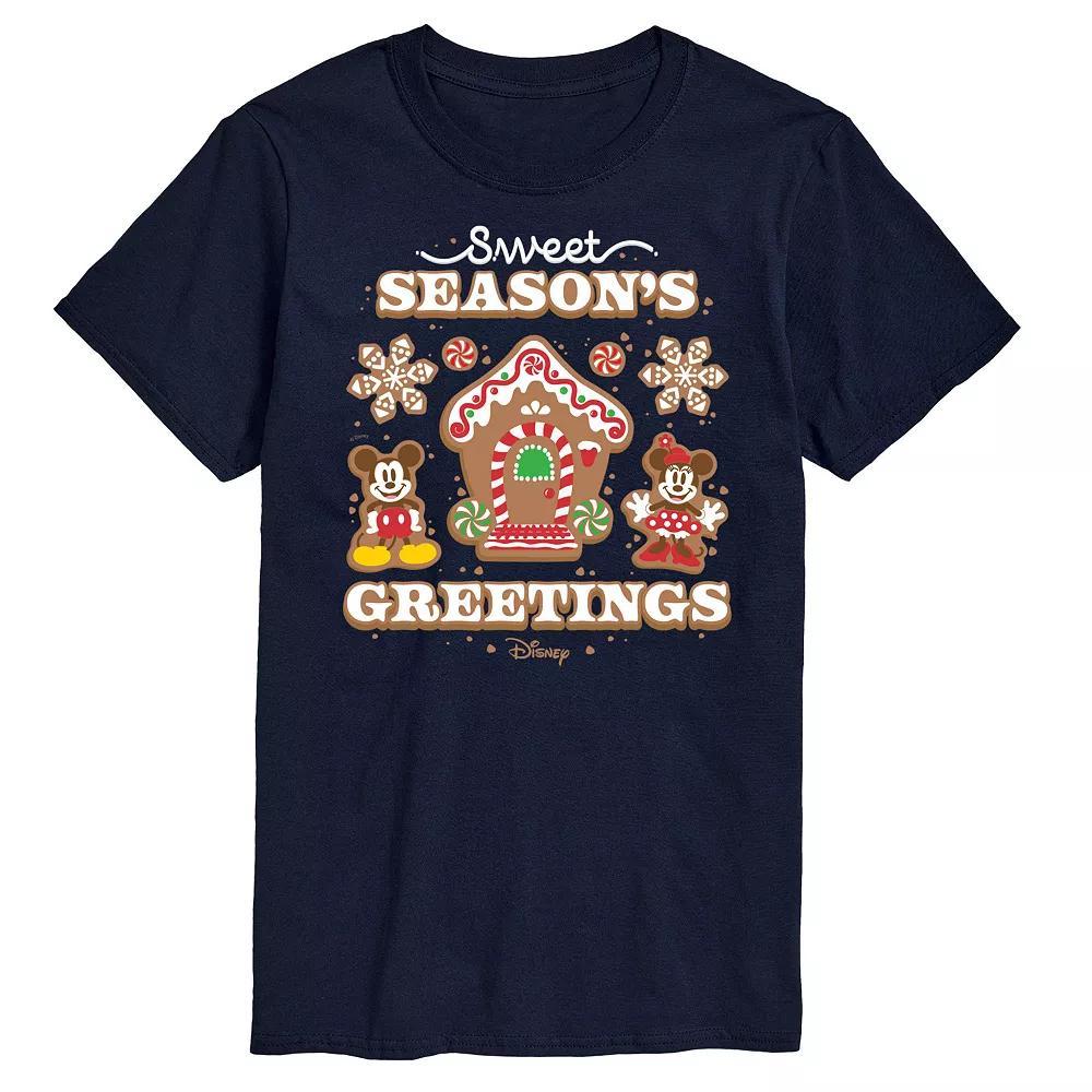 Disney's Mickey & Minnie Mouse Men's Sweet Seasons Greetings Graphic Tee, Size: XXL, Red Product Image
