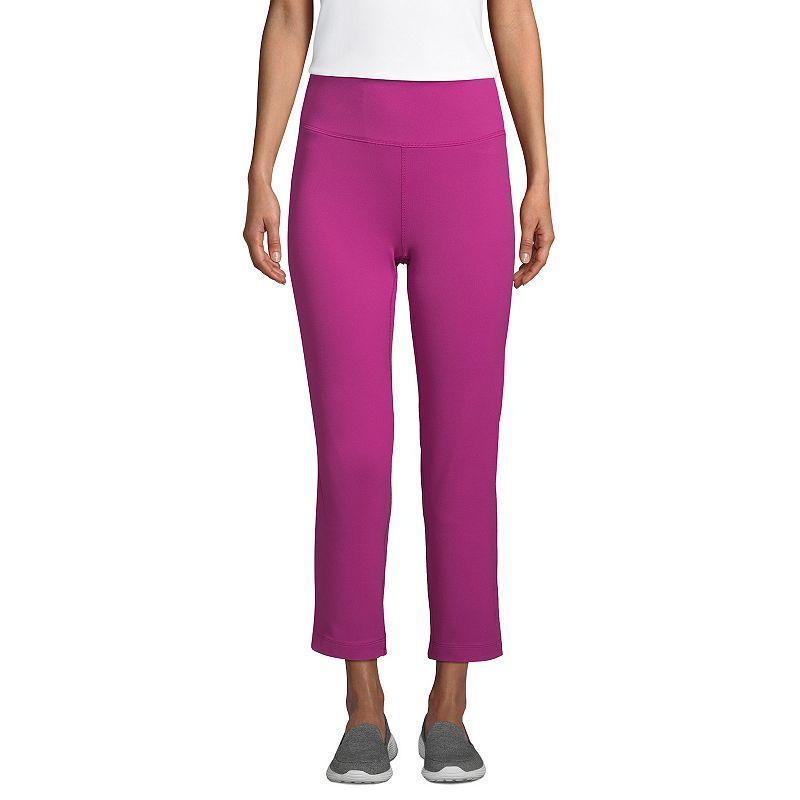 Women's Lands' End UPF 50 Active Capri Yoga Pants, Size: Small, Black Product Image