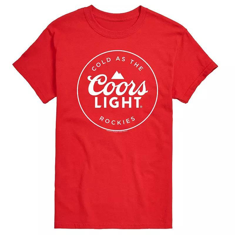 Men's Coors Light Logo Badge Graphic Tee, Size: Large, Blue Product Image