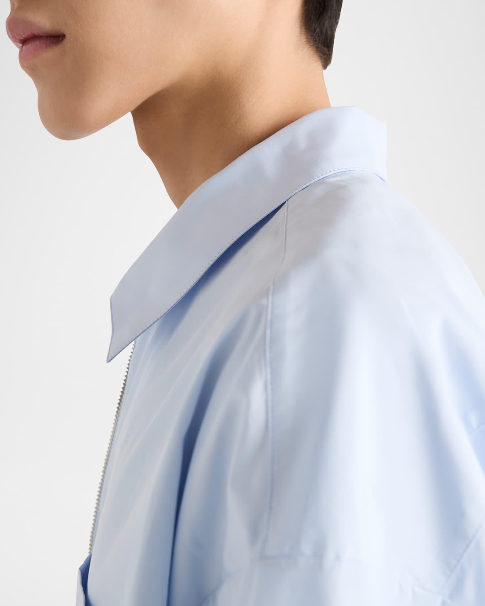 Men's Poplin Zip-Up Overshirt Product Image