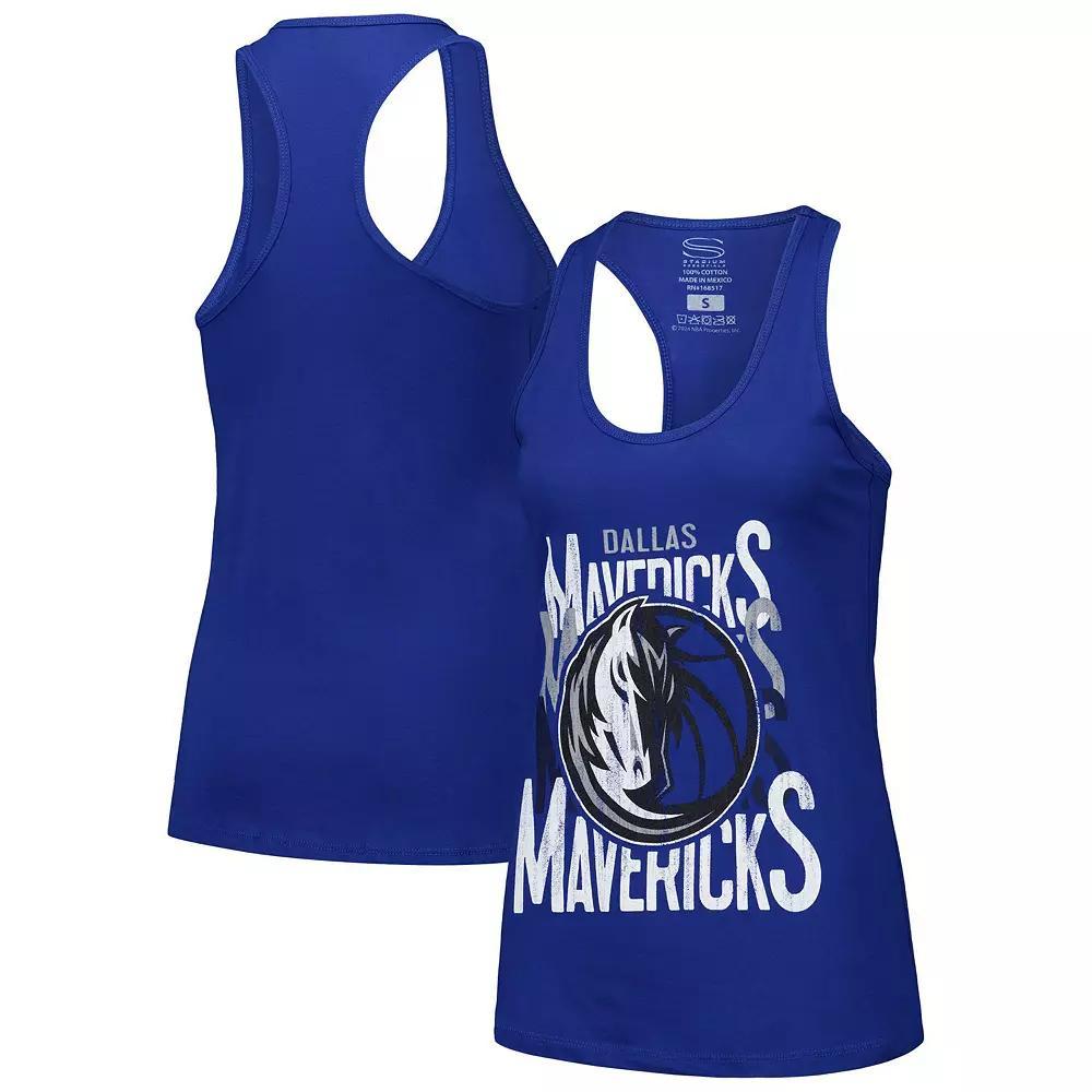 Women's Stadium Essentials Blue Dallas Mavericks Dedication Tank Top, Size: XL Product Image