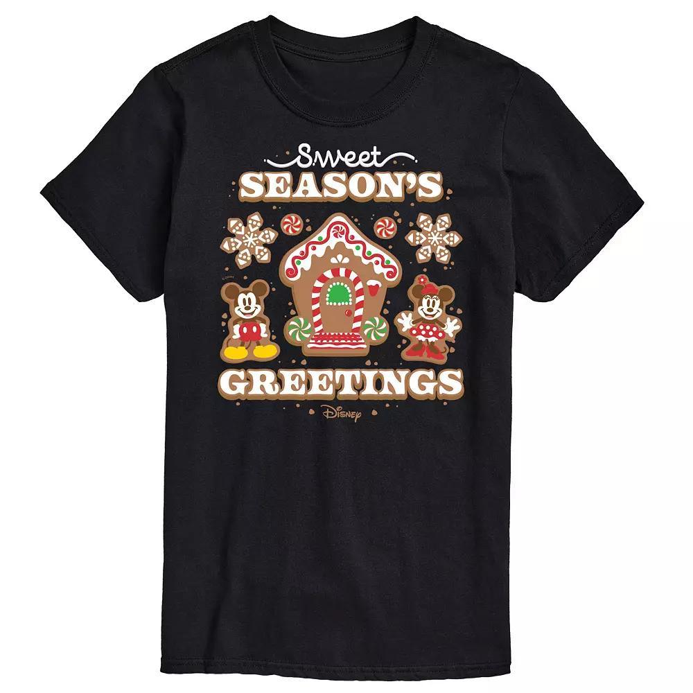 Disney's Mickey & Minnie Mouse Men's Sweet Seasons Greetings Graphic Tee, Size: XXL, Red Product Image