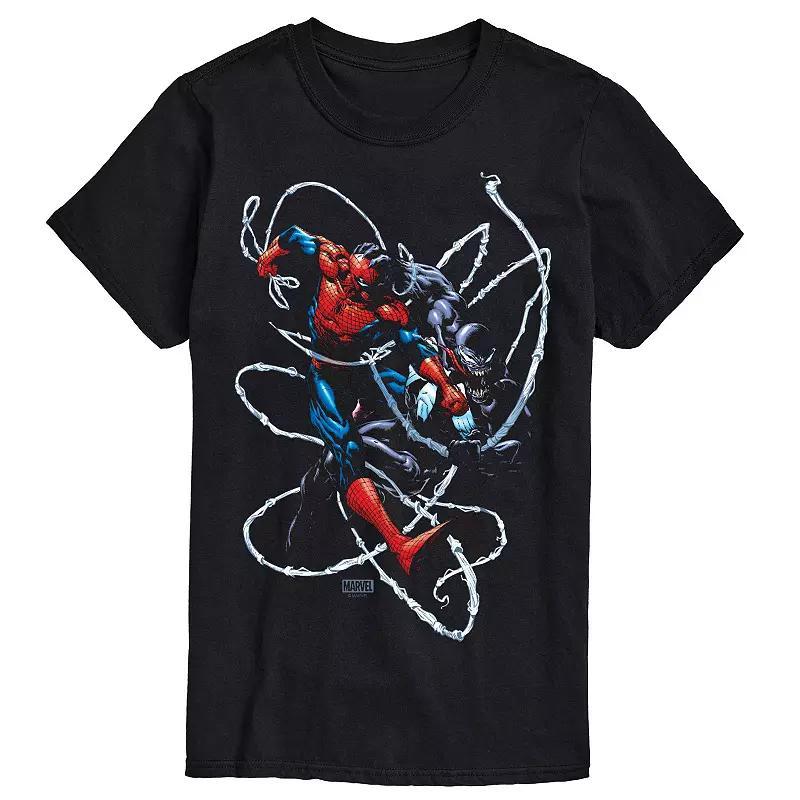 Mens Marvel Venom Vs Spider-Man Portrait Graphic Tee Product Image