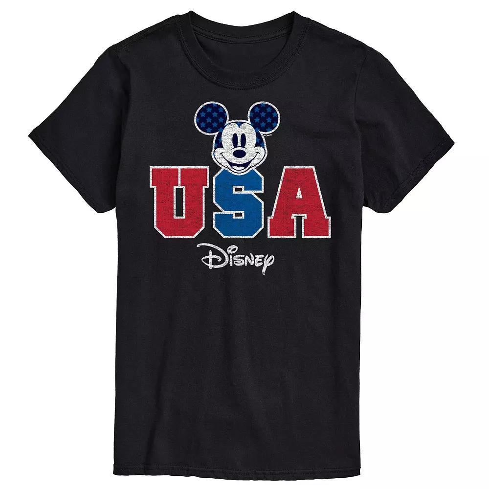 Disney's Mickey Mouse Men's USA Graphic Tee, Size: XXL, Gray Product Image