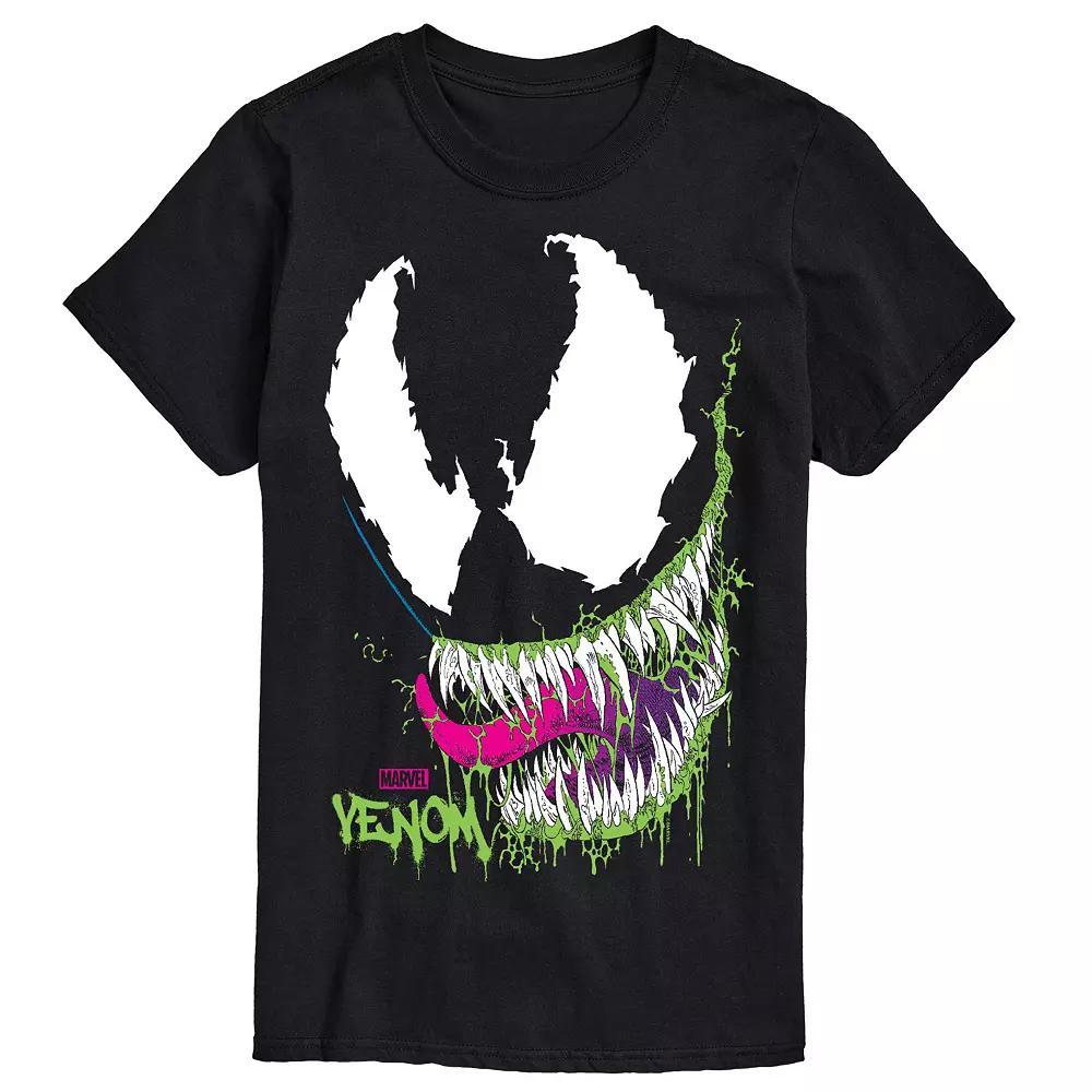Big & Tall Marvel Venom Head Portrait Oversized Graphic Tee, Mens Product Image