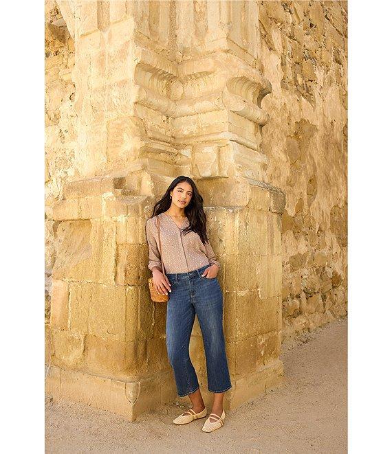 NYDJ Petite Size Relaxed Piper Crop Jeans Product Image