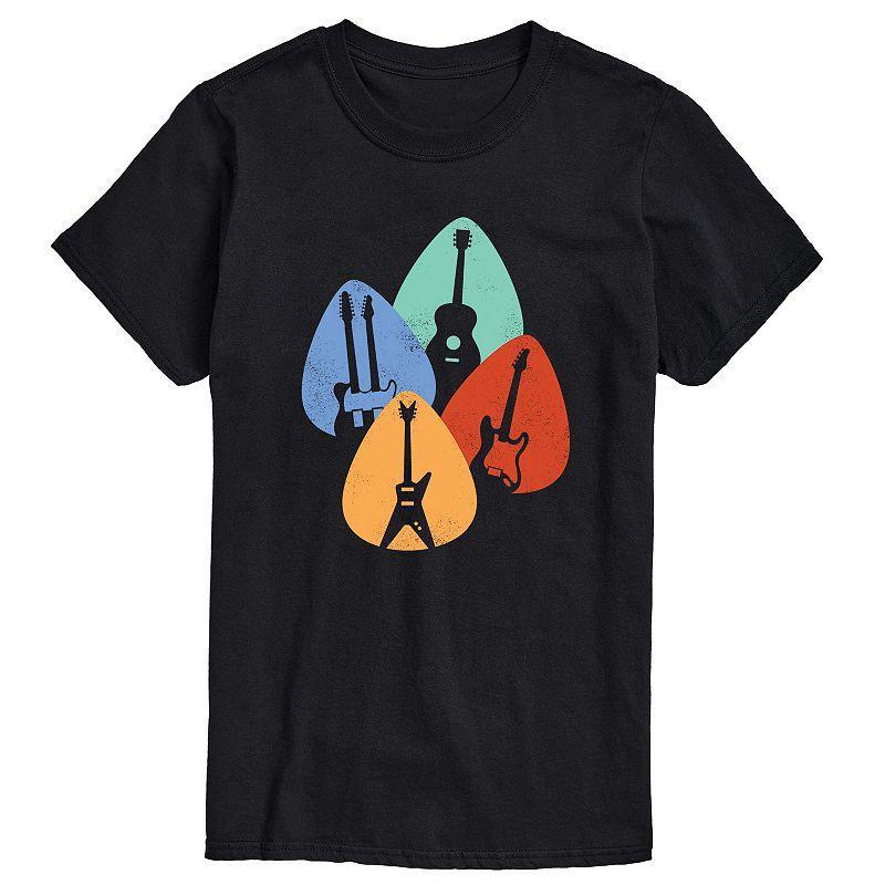 Mens Guitar Shapes In Picks Tee Product Image