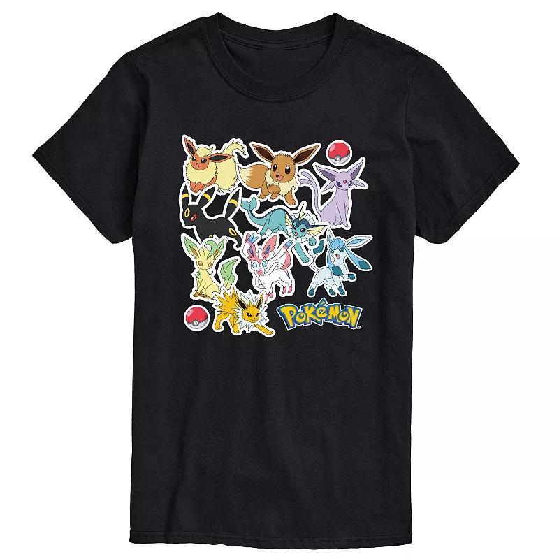 Mens Pokemon Stickers Tee Product Image