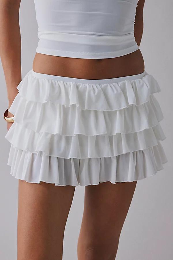 Out From Under Cammy Ruffle Trim Micro Skort Womens at Urban Outfitters Product Image