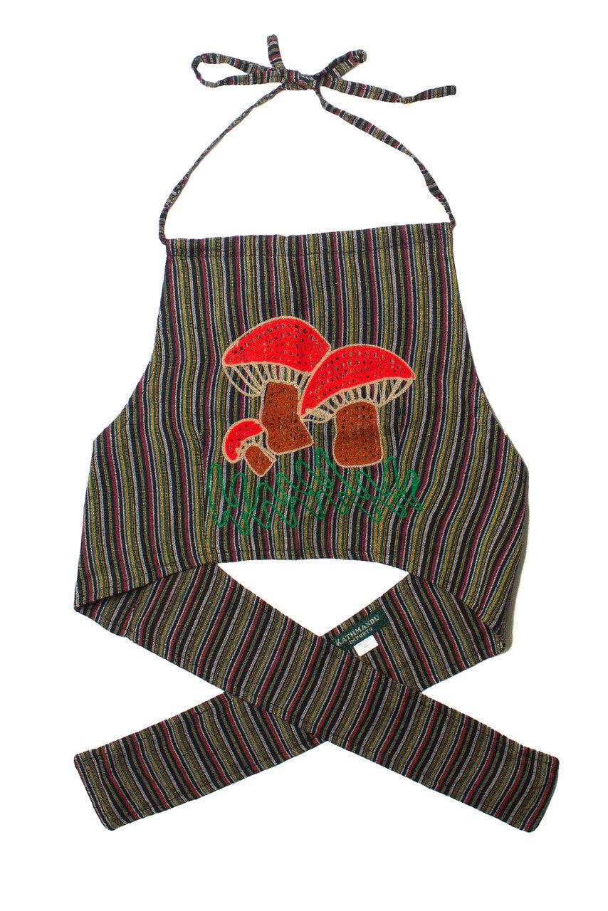 Woven Mushroom Halter Top Product Image