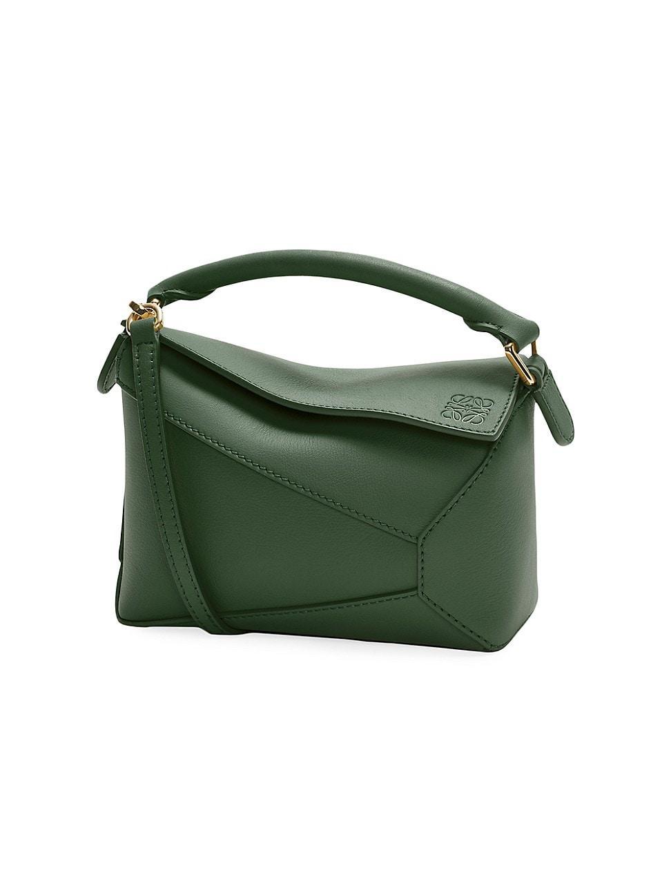 Womens Mini Puzzle Edge Leather Shoulder Bag Product Image