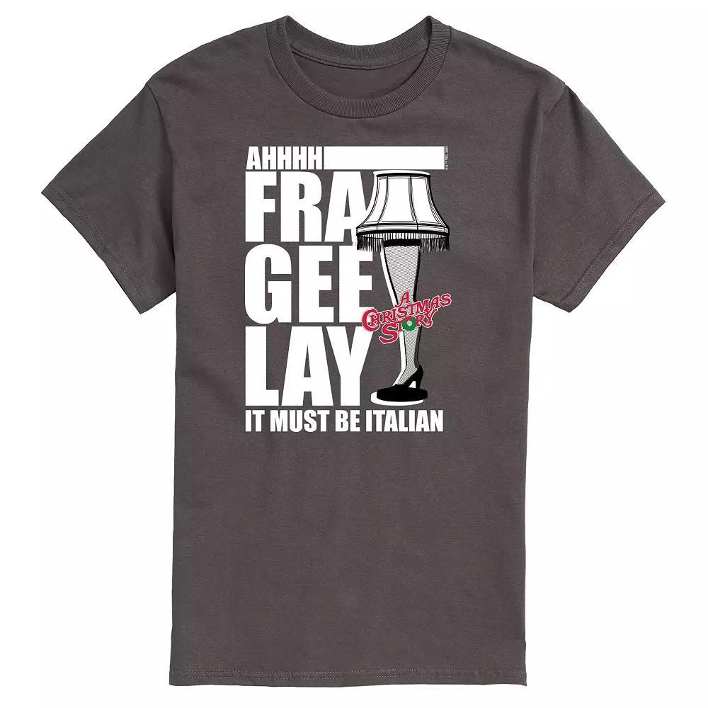 Men's A Christmas Story Fra Gee Lay Graphic Tee, Size: Medium, Grey Product Image